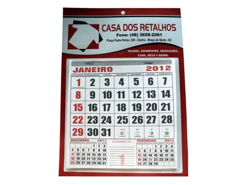 Calendarios e Folinhas Personalizadas em Santos 06