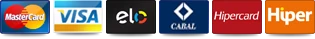 Bandeiras de cartões aceitos