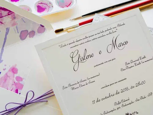 Convites de Casamento Personalizados em Santos 04