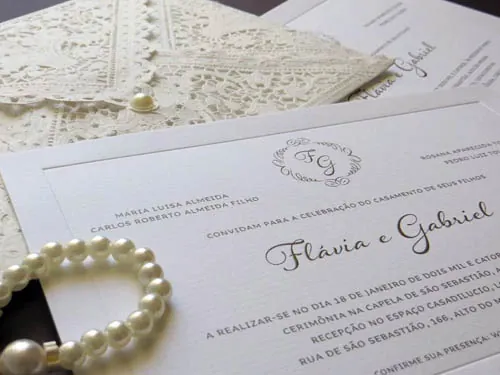 Convites de Casamento Personalizados em Santos 06