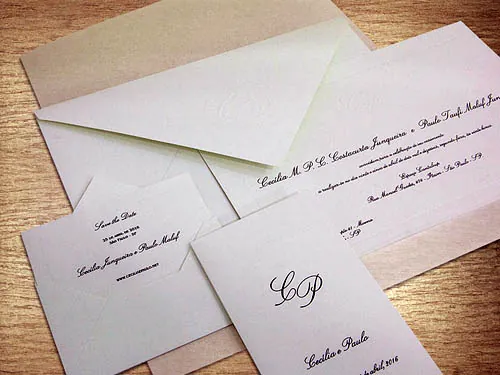 Convites de Casamento Personalizados em Santos 08