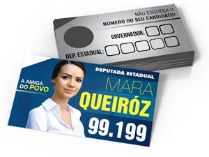 Santinhos para Eleições em Santos